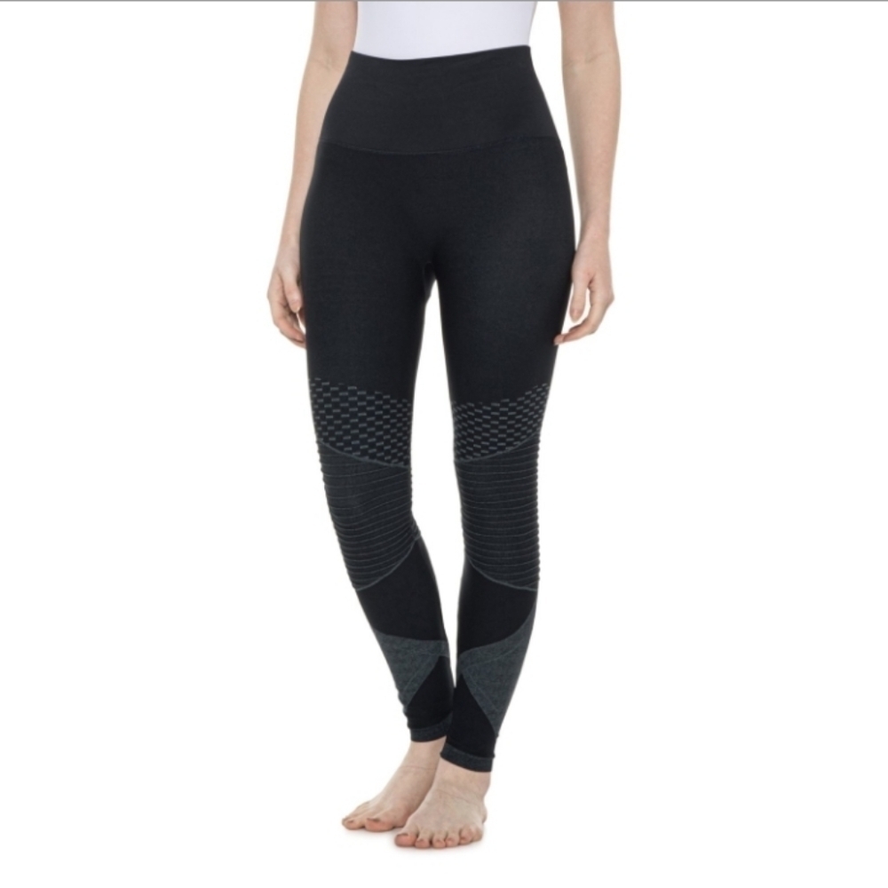 Spanx Seamless Moto Leggings Very Black